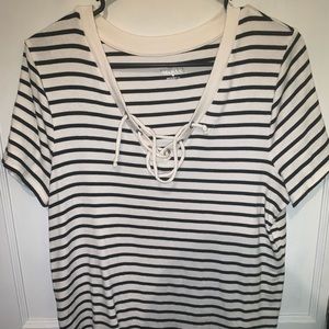 Black and white striped shirt